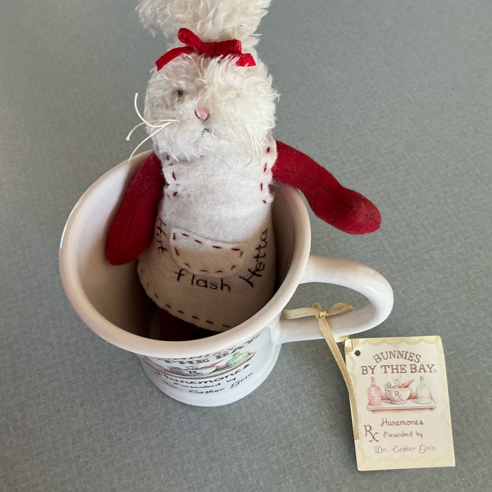 Bunnies by the Bay Haremones Mug with Plush